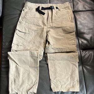 🧗🏼‍♂️The north face paramount Trail convertible khaki pants large WATERPROOF